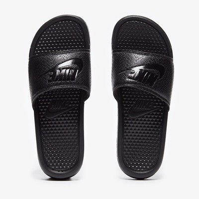 Nike Benassi JDI Herren Sliders Sandalen ''Triple Black'' UK 10, 11, 12 UVP £38