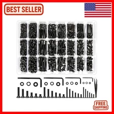 1700Pcs Hex Socket Flat Head Screw Assortment - M2 M3 M4 M5 Alloy Steel for U...