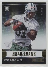 2014 Rookies & Stars Longevity Parallel Gold 46/49 Shaquelle Evans Shaq #182 2u3