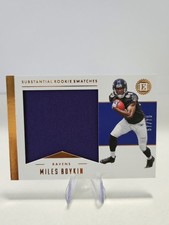 Panini 2019 Encased Substantial Rookie Swatches Miles Boykin Ravens #SRS29 /75