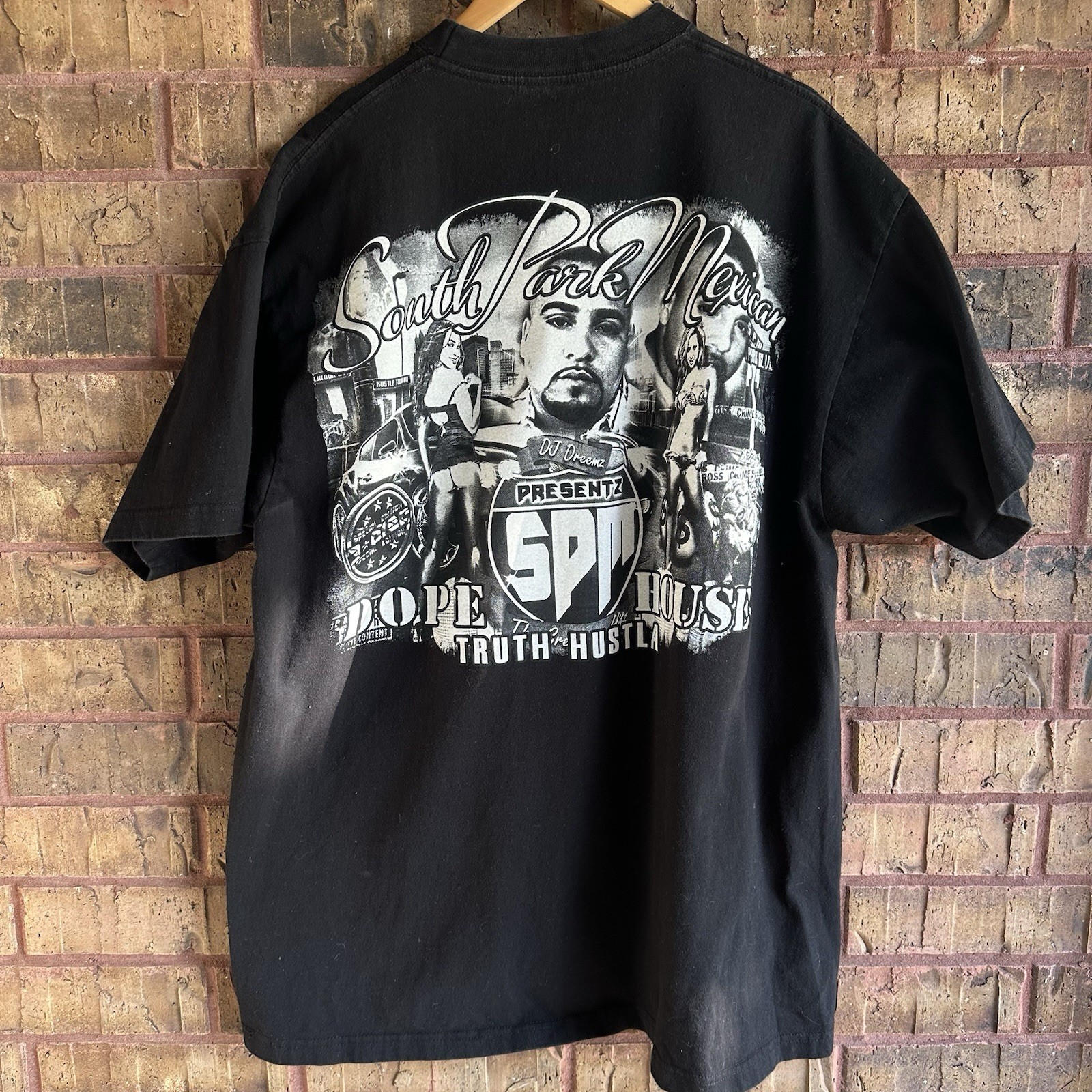 Vintage Free SPM South Park Mexican Dope House Records Rap Hip Hop T-shirt 2XL image 4