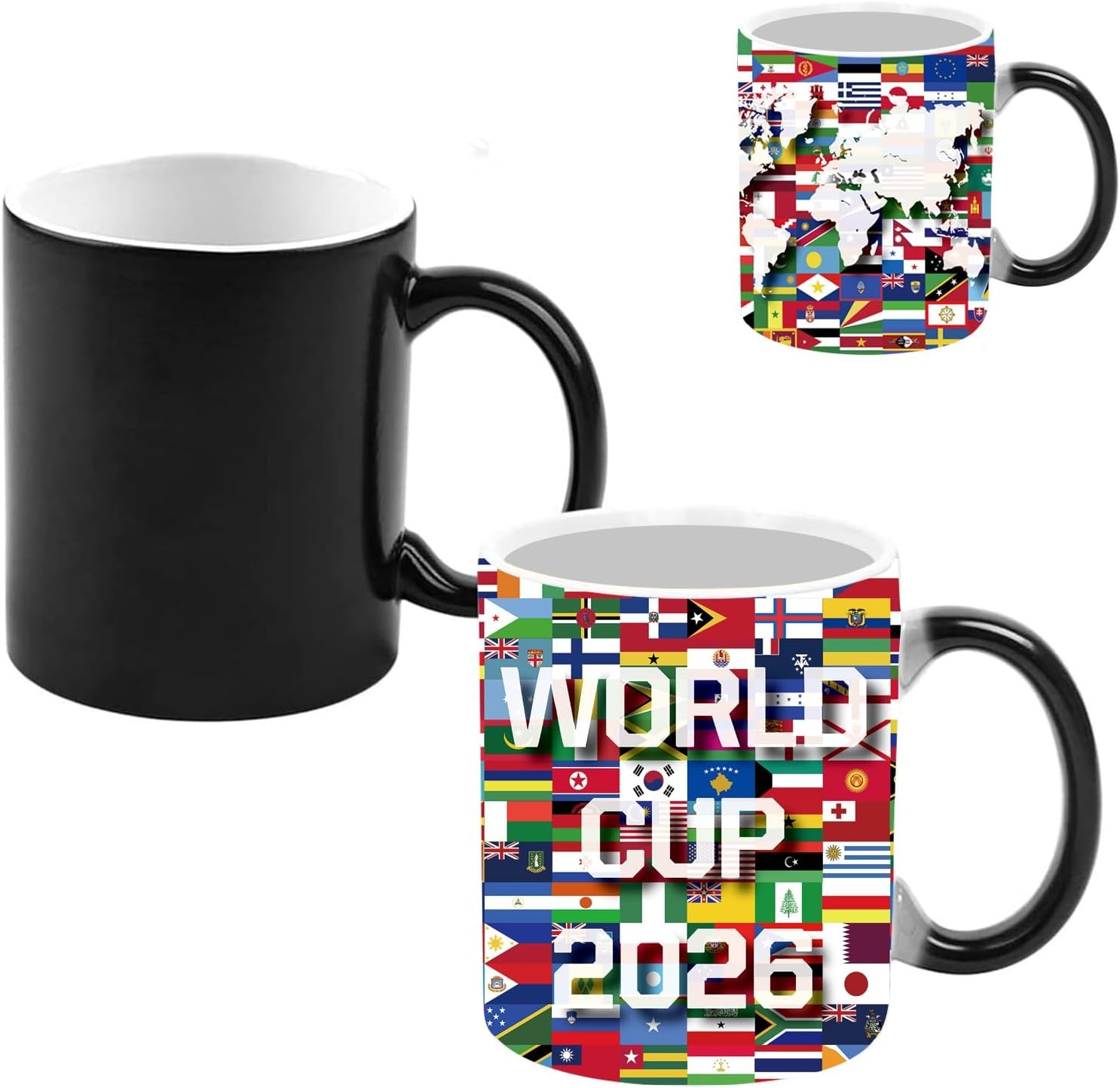 World Cup Color Changing Mug 2026 12oz Heat Activated Flags