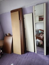 White Wardrobe with Mirror Door