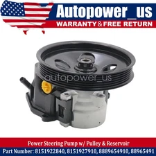 For 04-12 Chevy Colorado GMC Canyon Power Steering Pump w/ Pulley & Reservoir