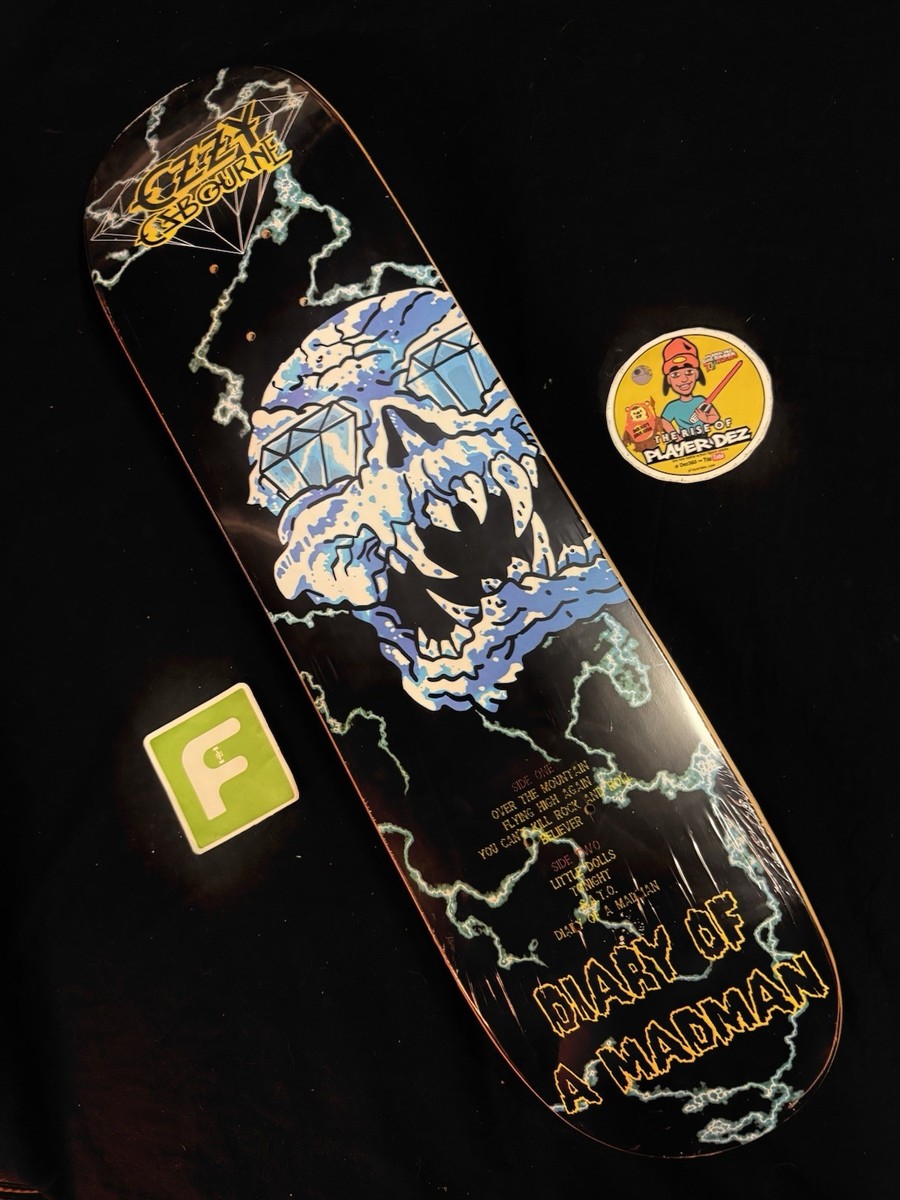 RARE Ozzy Osbourne Diary Of A Madman Diamond Supply Skateboard