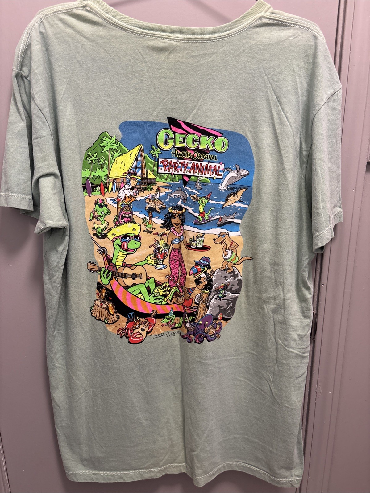 🦎Gecko Hyperflash T-Shirt (Size: 2XL) BRAND NEW — CHANGES COLOR IN THE HEAT!🦎