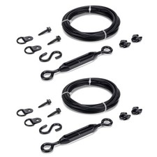 Durable Anti-Sag Gate Kits for Wooden Fence, Gate Support Cable Kit in Zinc, ...