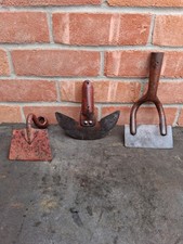 Dutch Hoe, Edging Spade And Grub Hoe Ends, No Cracks Or Repairs, Ready To Fit