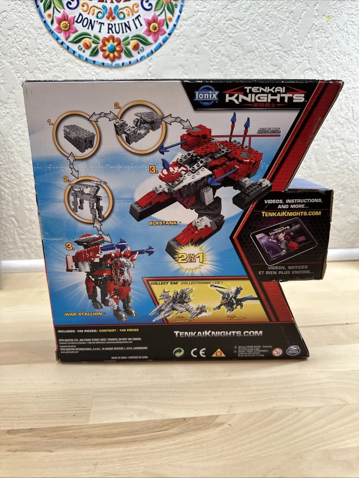 Tenkai Knights Ionix Blastank War Stallion 11002 2-in-1 Building Set NEW Sealed - Image 3 of 4