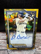 2024 Bowman Draft Sapphire Blake Burke Chrome Prospect Gold Auto /50 #CPA-BB