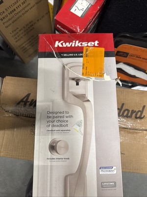 Kwikset Prague Handle Only with Pismo Knob and Microban - Choose Color - New