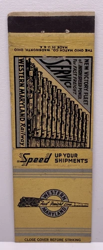 Western Maryland Railway, Matchbook Cover