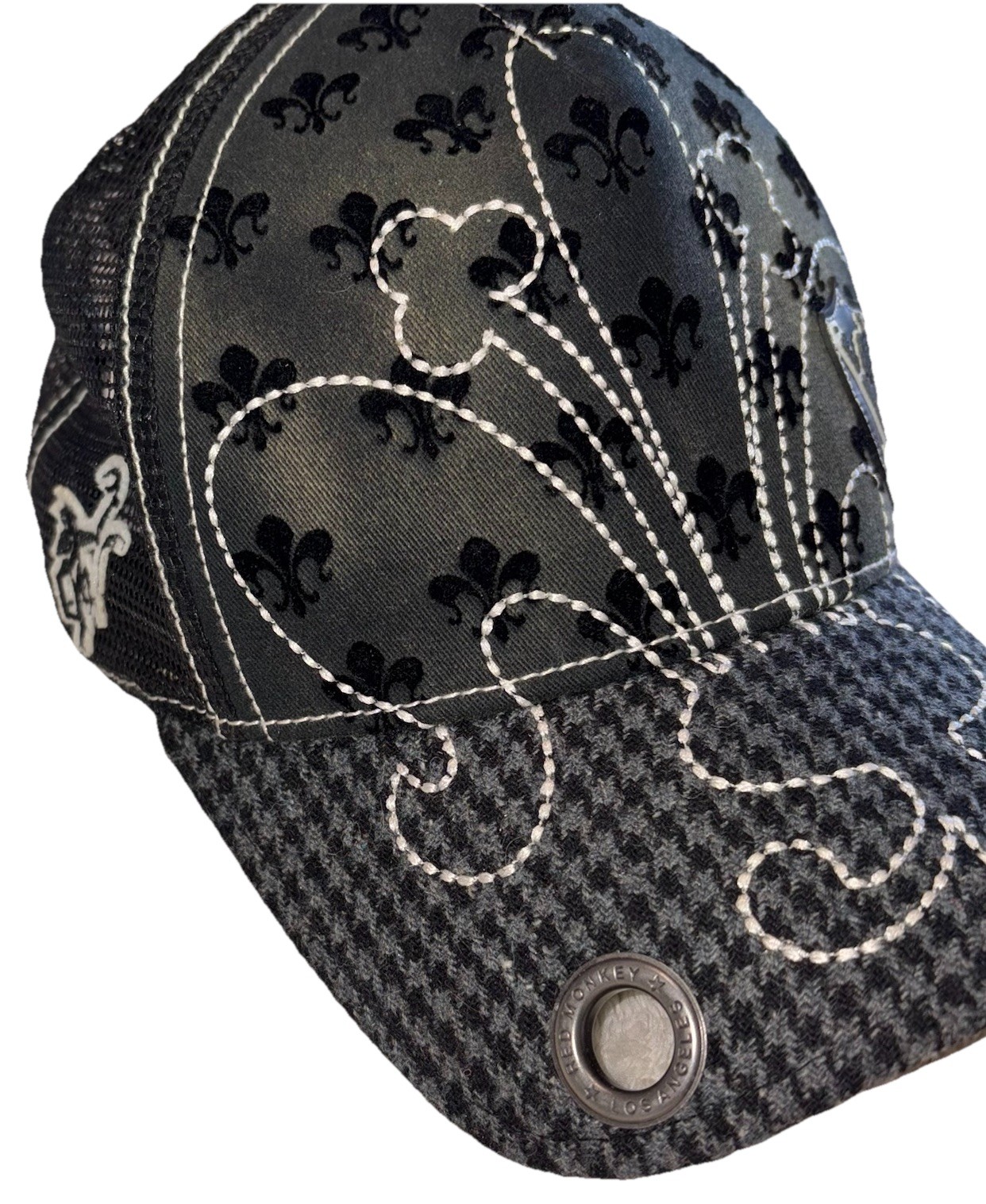 Authentic Red Monkey Los Angeles Embroidered Snap… - image 2