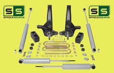 4 3 Lift Kit Spindles Blocks U-bolts Shocks For 01-09 Ford Ranger 2wd