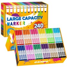 Washable Markers Bulk, 240 Count, 12 Assorted Colors, Markers for Classroom, ...