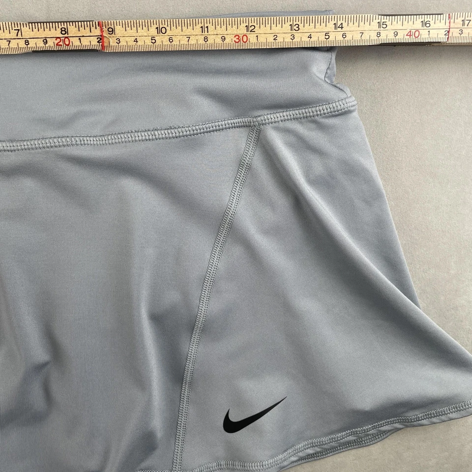 Nike Dri-FIT Falda Skort Mujer M Gris Tenis Entrenamiento Pantalones Cortos Incorporados 620842-088 Foto 4 de 4