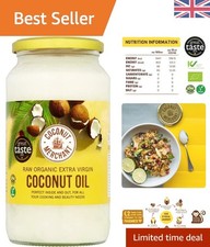 100% Natural Organic Coconut Oil 1L - Perfect for Baking, Frying & Moisturizing