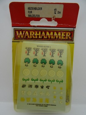 12DM Warhammer - Abziehbilder für Waldelfen - Games Workshop - S5-F6-11