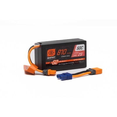 Spektrum Accessories G2 810mAh 2S 7.4V Smart G2 50C LiPo IC2 SPMX812SH2 Car