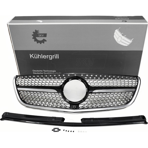 Esen SKV Frontgrill KüHlergrill Gitter FüR Mercedes-Benz Vito Kasten W447-image