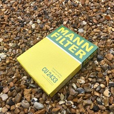 MANN CU2433 Cabin Air Filter Driver Side 240mm Length Fits Ford Fiesta Fusion