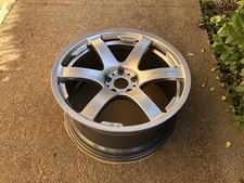 Single Genuine VOLK TE37 Progressive 5x114.3 19x9.5” +22 RAYS Forged Silver 19”