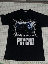 Vintage 90  s Movie Promo PSYCHO Black Tshirt Size Medium