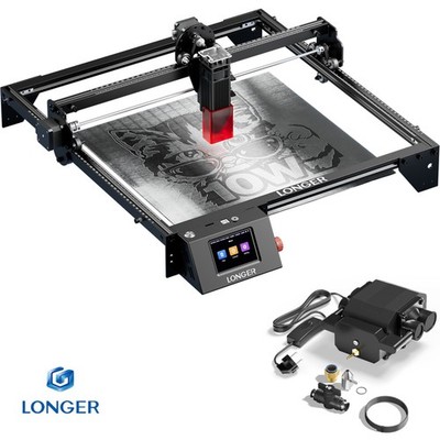 Longer RAY5 Laser Engraver 10W with Air Assist Kit Engraving Area 15.7''x15.7''