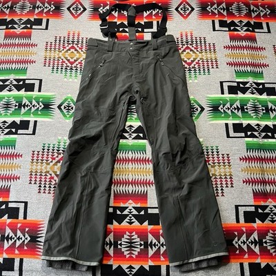 Strafe Temerity Pants XL Gray Polartec Neoshell Snowboard Bib D7