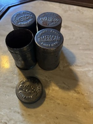 bruton tobacco VNTG Bruton Scotch Red Seal Snuff Tins & Monogram Tins & Aluminum Travel  Cup
