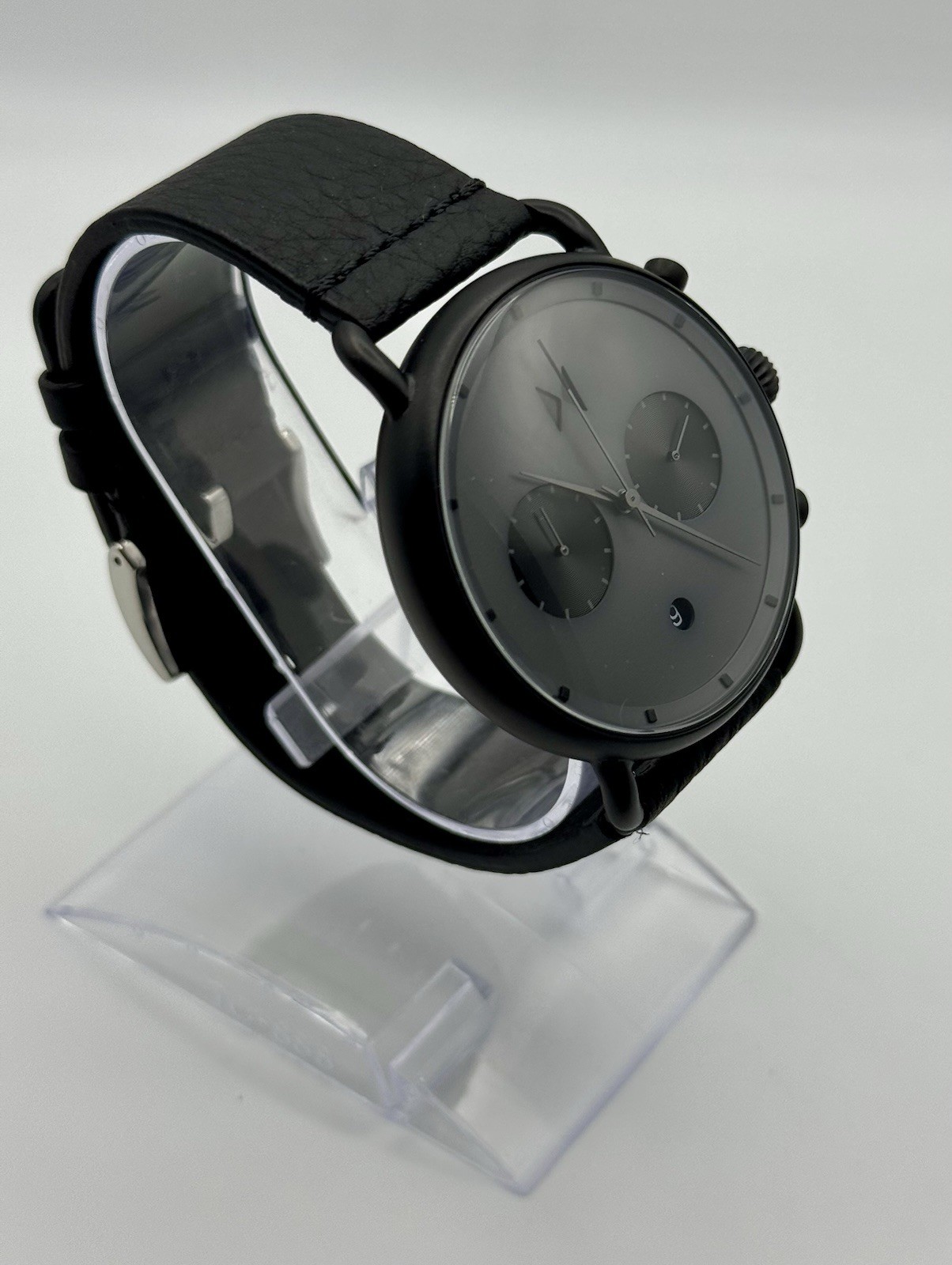 MVMT Blacktop Chronograph Leather Strap Quartz Watch for Men - Model 20.295.609