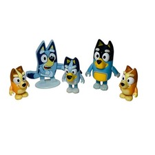 Lot of 5 Bluey Friends MOOSE TOYS Figures Bluey x3 Bingo x2