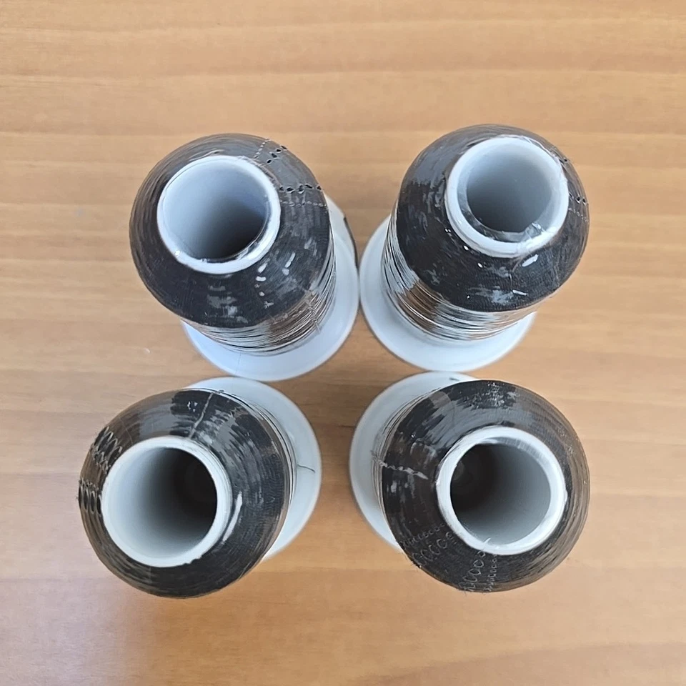 Gutermann Sewing Thread Miniking Set of 4 Overlocking Thread 1000M Col 010 Black - Image 3 of 3