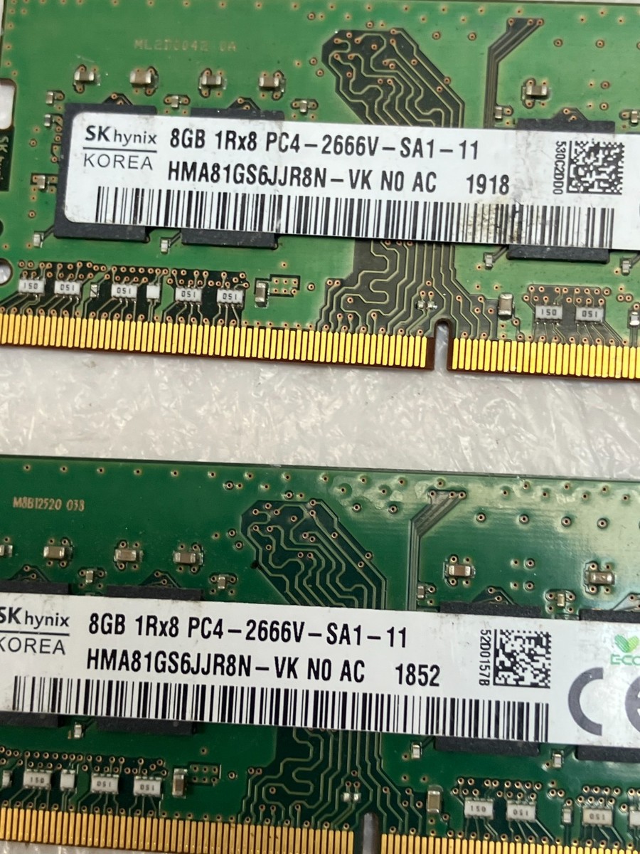 SK Hynix 16GB (2x8GB) 1Rx8 PC4-2666V-SA1-11 SODIMM DDR4 RAM | eBay