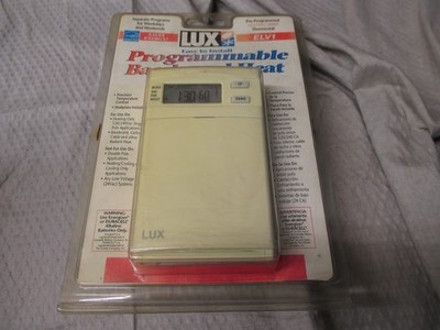 Lux Smart Temp ELV1 Programmable Line Voltage Thermostat 5-2 Day Heating New