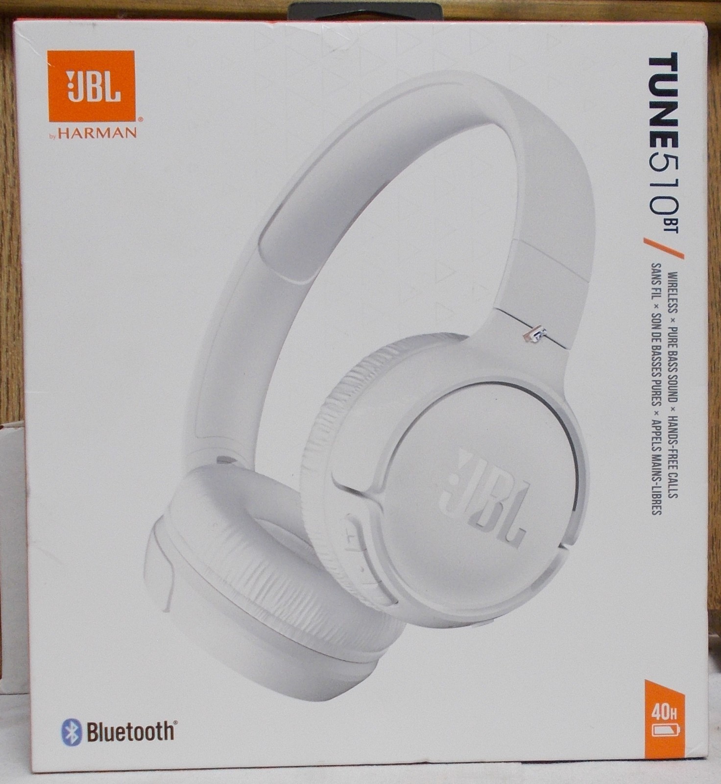 JBL Tune 510BT Wireless On-Ear Headset - White