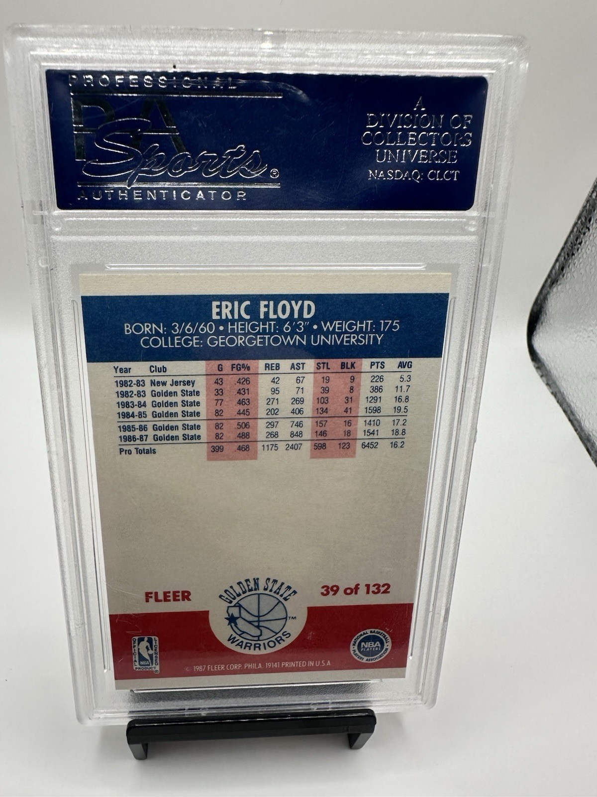 1987 Fleer Byron Scott #98 PSA 9 MINT – Los Angeles Lakers – Vintage NBA