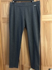 Michael Kors Charcoal Gray Seamed Straight Leg Ponte Pants sz L