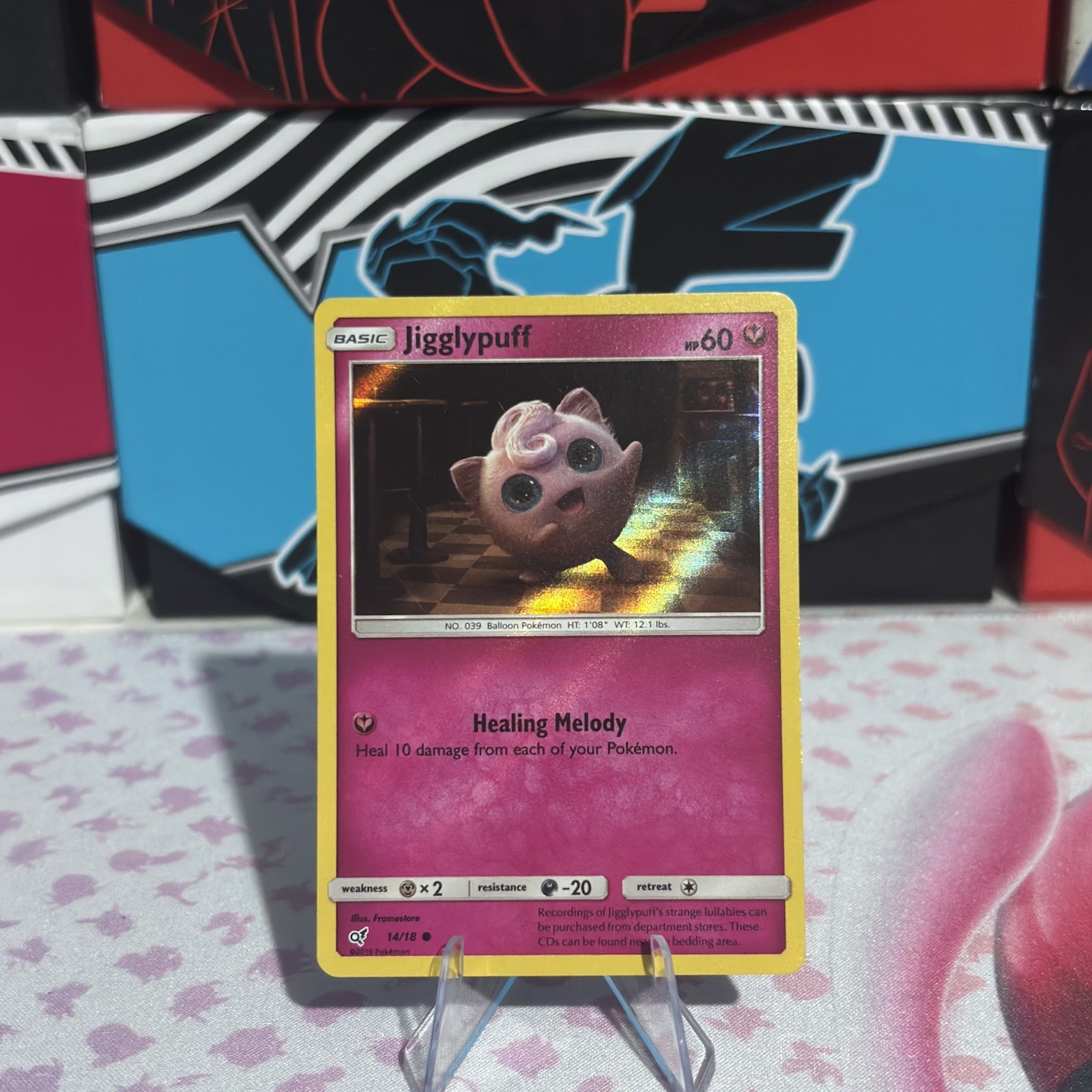 Pokemon - Jigglypuff Detective Pikachu 14/18 Holo LP