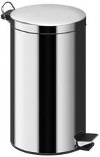 S/Sless Steel 3L 5L 12L 20L 30L Silver Pedal Bin Kitchen Bathroom Toilet Rubbish
