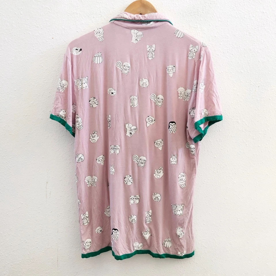 MORIAH ELIZABETH Me Girls Doodle Short Sleeves Pajama Set Size Medium - Image 2 of 4