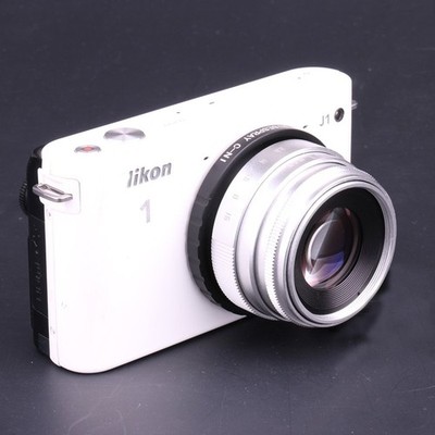 35MM APS-C F1.6 MC Prime Lens f+C Mount for Nikon 1 N1 V1 V2 J1 J2 Sliver mini