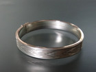 vtg Andreas Daub AD 835 Silver 3/8"wide etched 7" Bracelet 25g — photo 5