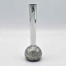 Vintage Solid Silver Bud Vase 1971 Deakin & Francis Heavy