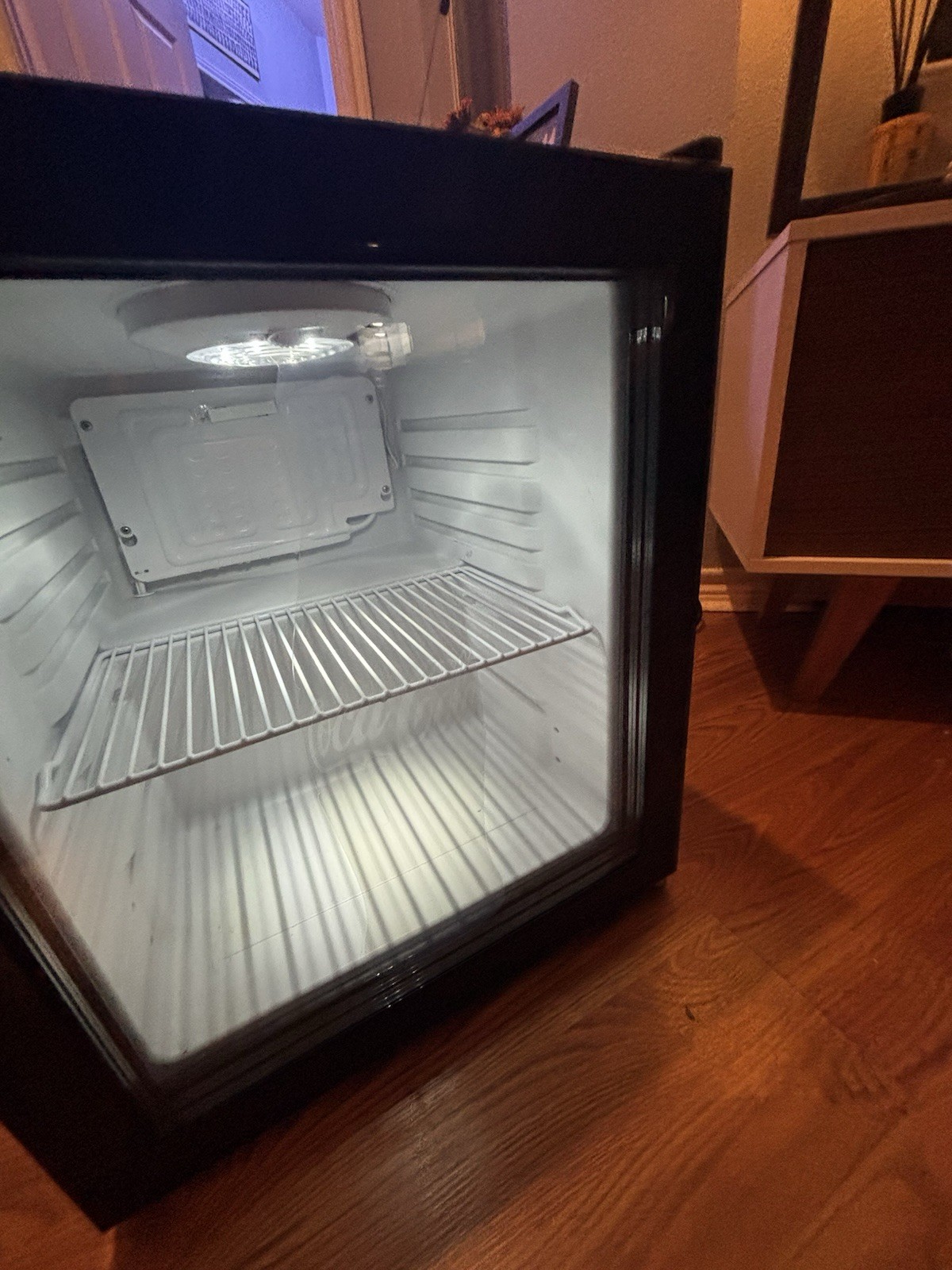 His Is A Coca-Cola Branded Commercial-style Mini Beverage Cooler Working Great