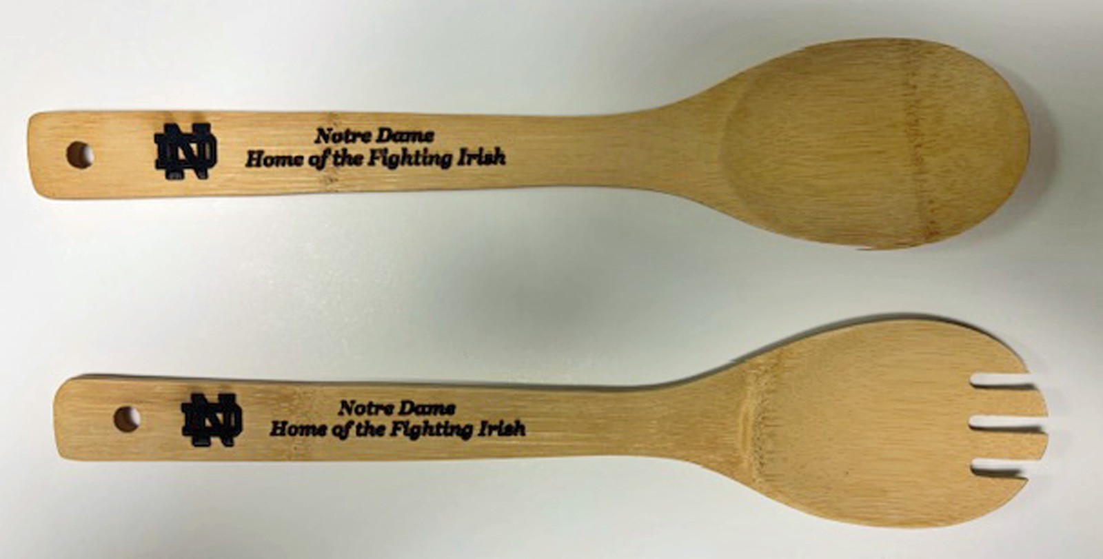 Notre Dame BBQ Tailgate Set cutting board spatula salad spoon fork opt coasters