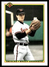 Brady Anderson 1990 Bowman #258 Orioles MLB READ FREE SHIPPING AutographDen
