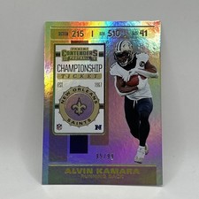 Alvin Kamara Championship Ticket SP #D/99 2019 Panini Contenders Football #79