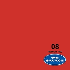 Savage Seamless Background Paper 26" x 12 yd Primary Red