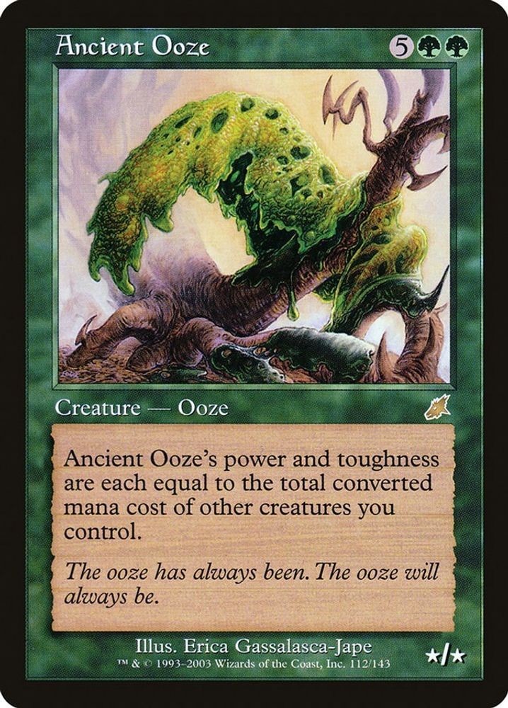 2003 Magic: The Gathering: SCG - Ancient Ooze (#112, Foil, R, Moderately Played)
